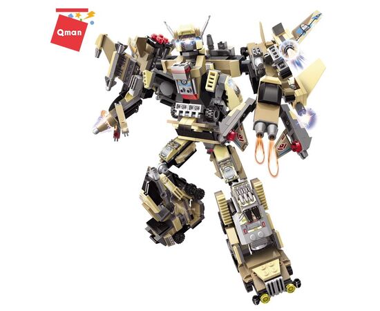 Конструктор-трансформер 1TOY Blockformers  "Терра-транскоммандер", комплект из 6 шт