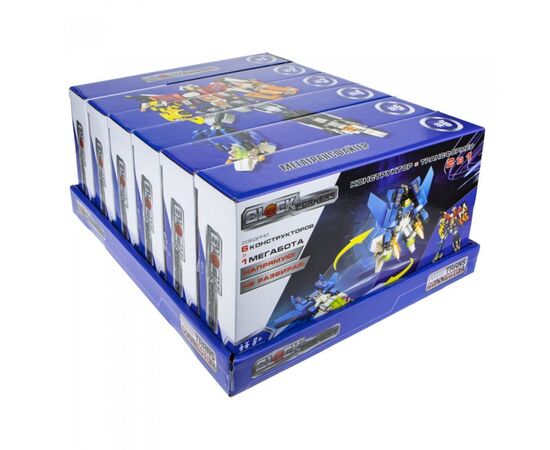 Конструктор-трансформер 1TOY Blockformers  "Мегатрансфайтер", комплект из 6 шт