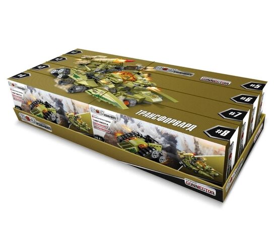 Конструктор-трансформер 1TOY Blockformers  "Трансфорвард", комплект из 8 шт